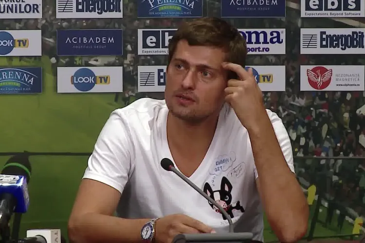 Gabi Tamaș agitat și transpirat la conferința de prezentare la CFR Cluj. Ce întrebări l-au enervat? - VIDEO