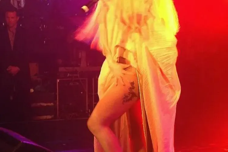 Lady Gaga șochează din nou. A rămas goală pe scenă FOTO