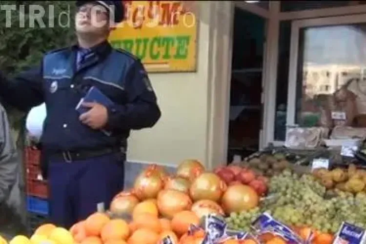 Peste jumătate de tonă de fructe confiscate de polițiști în cartierul clujean Mănăștur-VIDEO