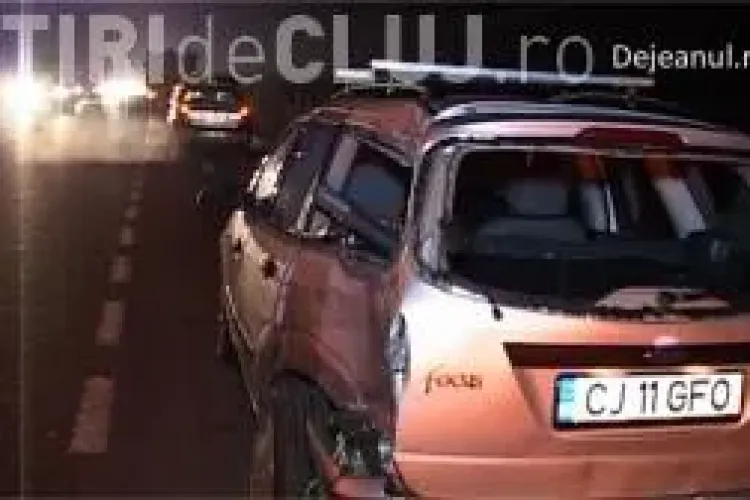 Accident între un autoturism și un camion la Bonțida. S-au format cozi de mașini lungi de kilometri VIDEO