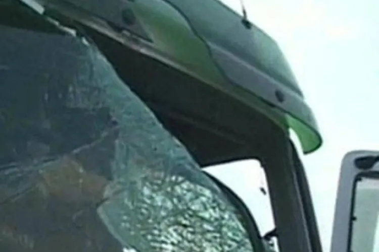 Șofer de TIR, bătut la Turda pentru că nu a participat la greva transportatorilor 