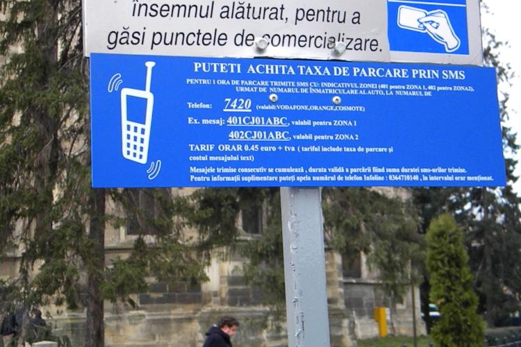 Parcare cu SMS în Cluj-Napoca. CÂT COSTĂ și care este numărul de SMS? - VIDEO