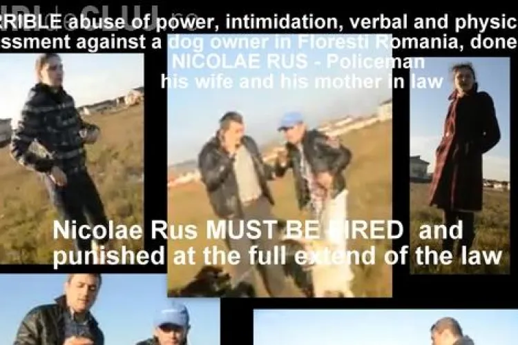 Petiție împotriva polițistului din Florești, care s-a răfuit la cererea soției cu proprietarul unui caine