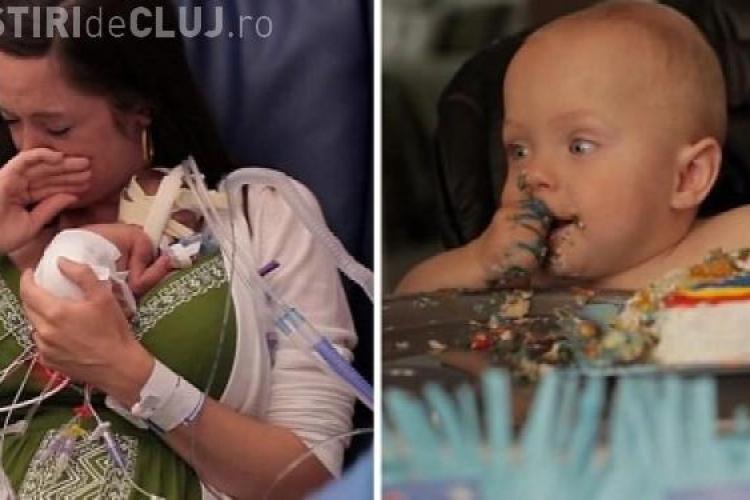 Film emoționant cu primul an din viata unui micuț născut prematur la 700 de grame - VIDEO