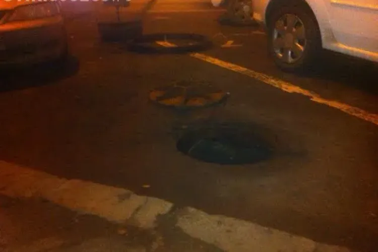 RDS lucrează în Mănăștur și lasă gurile de canal deschise - FOTO