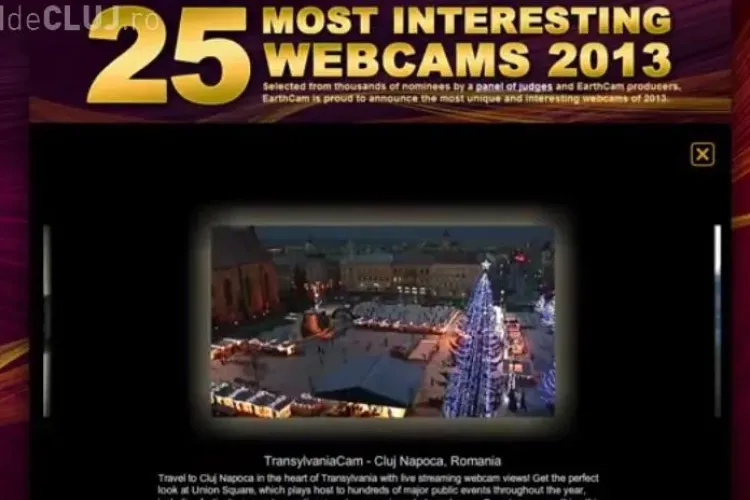 Webcam -ul din Piața Unirii inclus în TOP 25 cele mai interesante din lume - FOTO