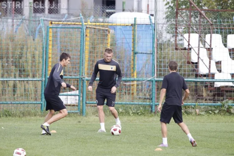 Adrian Pit, fostul mijlocas de la AS Roma, a facut primul antrenament cu U Cluj