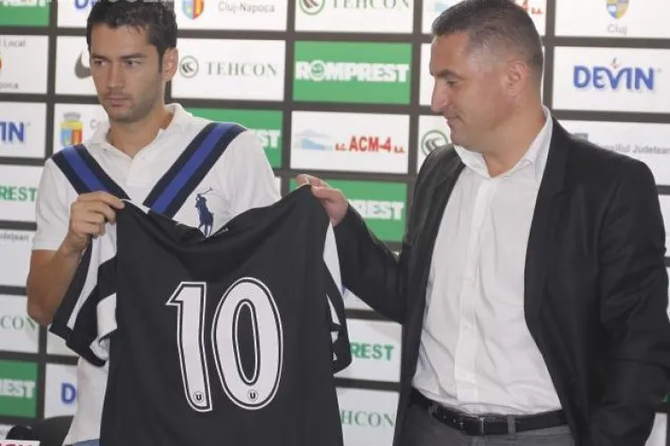 Alexandru Pacurar, prezentat oficial de U Cluj: Am fost chemat si la Universitatea Craiova, dar am ales Clujul