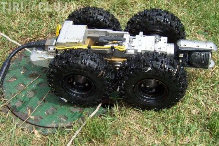 Robot pentru curatarea canalizarilor, cumparat de Compania de Apa Somes Cluj - VEZi cum functioneaza un astfel de robot!