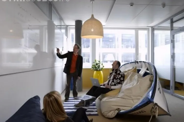 Vezi cum arata birourile Facebook si Google - Galerie FOTO