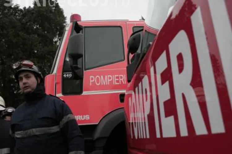 Incendiu in Campia Turzii. O femeie a suferit arsuri pe 80% din suprafata corpului