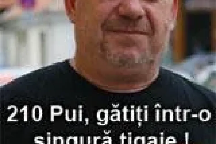 O echipa de bucatari va gati la Cluj 210 pui intr-o singura tigaie