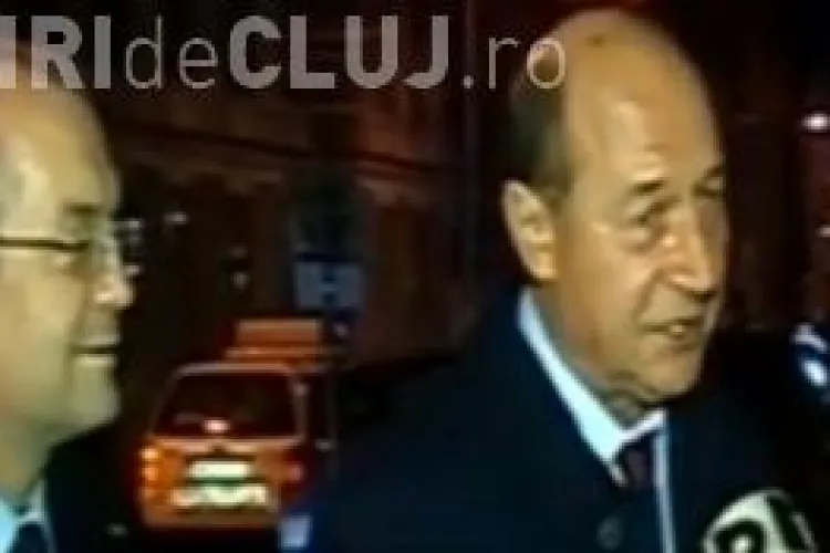Băsescu a ajuns la Cluj! Sâmbătă seara a avut o întrevedere cu Emil Boc - VIDEO