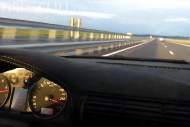 Nou RECORD de viteză pe Autostrada Transilvania