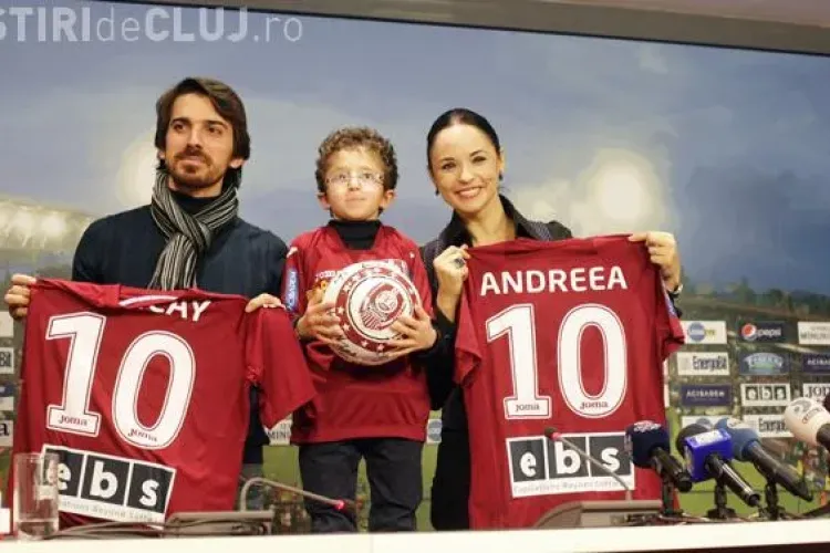 Andreea Marin și Tuncay Ozturk au mers în vizită la CFR Cluj