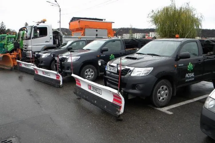 Peste 500 de tone de material antiderapant a fost folosit la Cluj. Vezi care e situația drumurilor