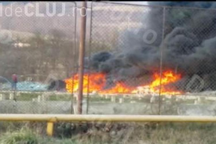 Incendiu la serele în Cuzdrioara. Fumul gros a pus în pericol șoferii de pe DN17 VIDEO