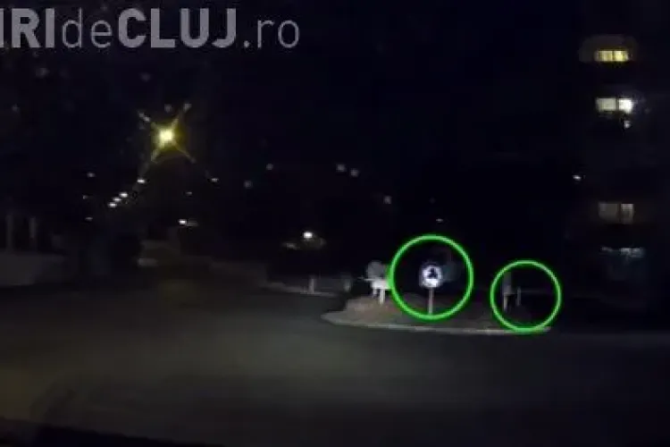 Taximetrist clujean ”taie” sensul giratoriu și e la un pas de ACCIDENT - VIDEO