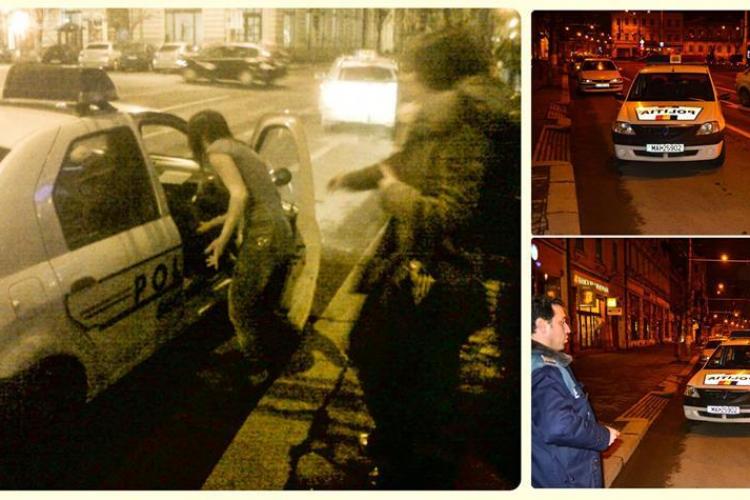 Poveste de noapte din Cluj! Chemați la un caz în Unirii, polițiștii pleacă pentru că erau filmați. Dialogul este SAVUROS
