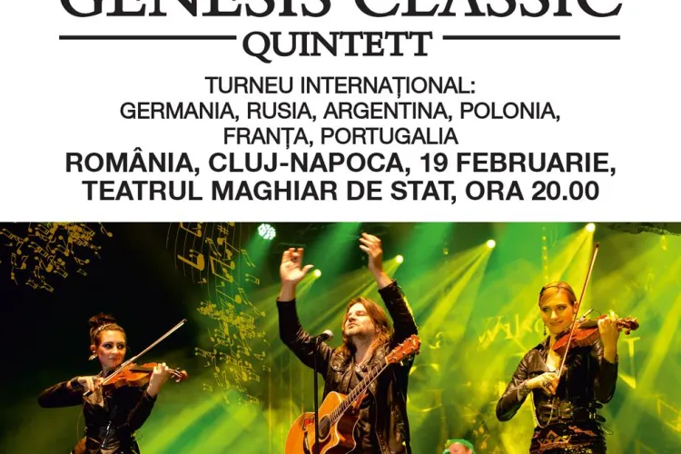 Genesis Classic în CONCERT la Cluj! Genesis Classic cântă în 19 februarie la Teatrul Maghiar