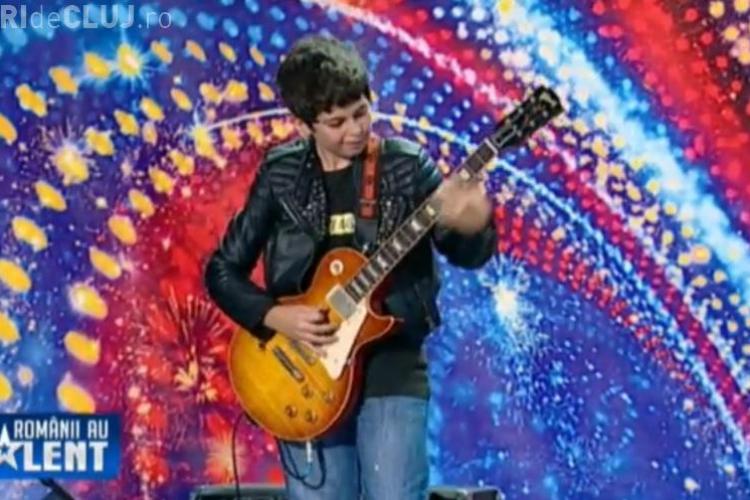 ROMÂNII AU TALENT - Andrei Cerbu, puștiul de 11 ani care a impresionat cu un solo de chitară - VIDEO