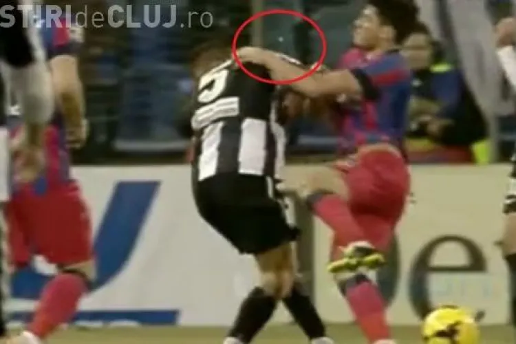 Bucșa de la U Cluj i-a scos dinții lui Tănase - VIDEO