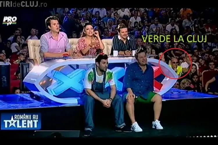 Omul VERDE din Cluj apare și la Românii au talent - FOTO