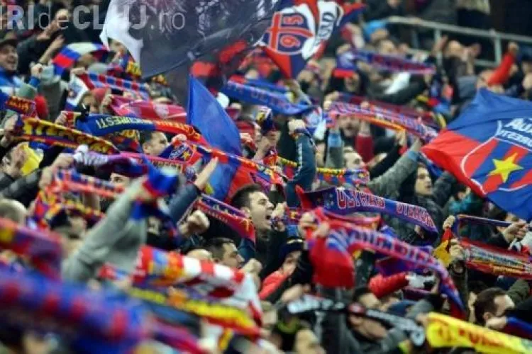Steliștii - scandările rușinii la meciul cu CFR Cluj. Așa ceva nu este ADMIS în Europa civilizată