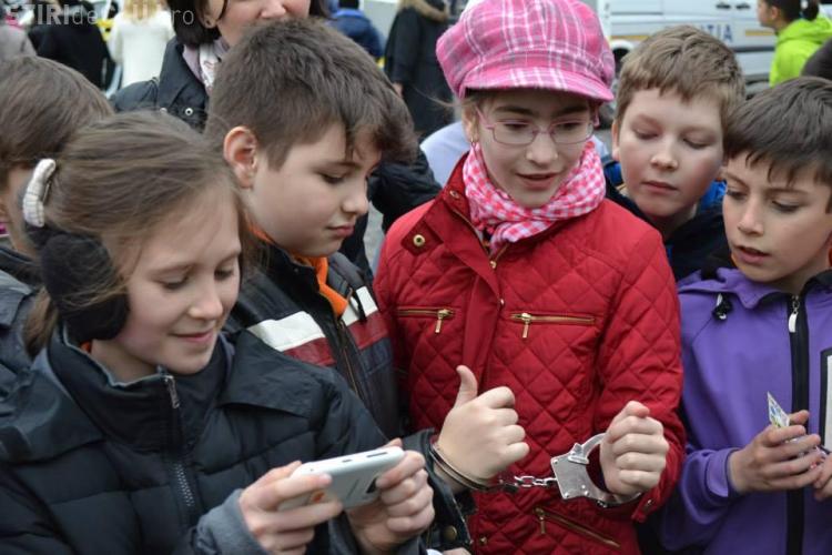 Copiii s-au BUCURAT la demonstrația de Ziua Poliției, de la Cluj - FOTO 