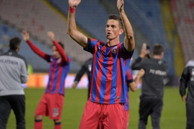 Cadu l-a lovit cu cotul în fața pe Gardoș și i-a învinețit ochiul - FOTO