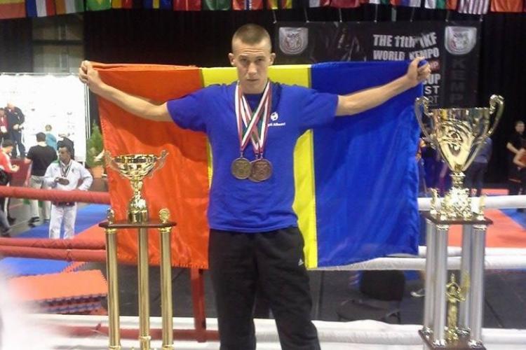Un clujean este campion mondial la MMA Kempo. Ionuț Petru a câștigat AURUL și apoi bronzul accidentat - FOTO