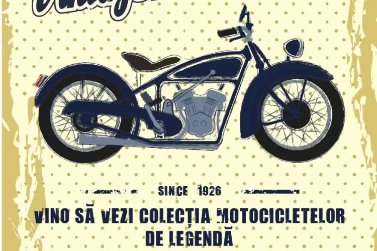 Motociclete Vintage prezentate la Iulius Mall Cluj - FOTO