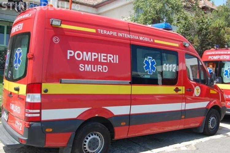 Accident cu două victime în centrul Clujului! Un șofer neatent a intrat din plin într-o mașină care venea din contrasens
