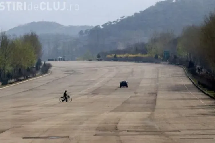 Cum arată autostrada pustie din Coreea de Nord - VIDEO