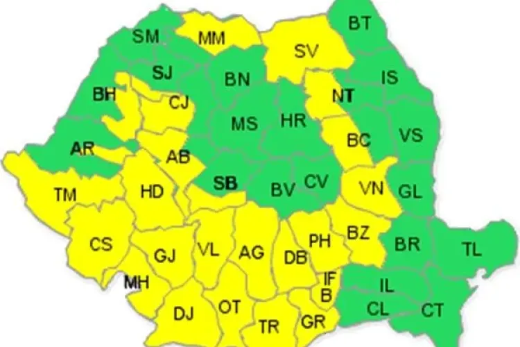 Vin PLOILE la Cluj! Meteorologii au emis o avertizare 