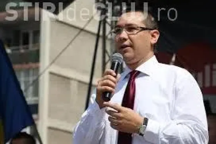 Ponta participă la un miting în Cluj-Napoca