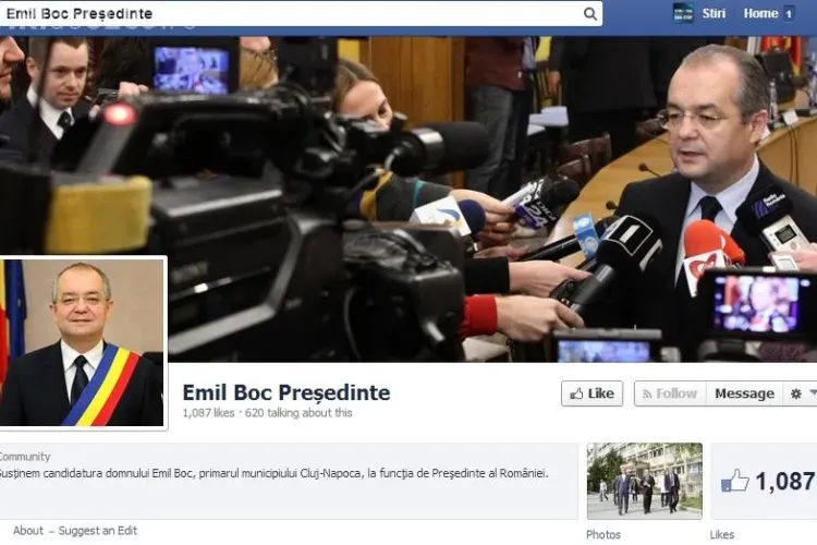 Emil Boc candidează la președinție. Cineva îi plătește reclamă pe Facebook - FOTO