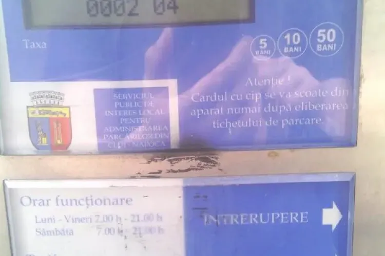 Un clujean a sunat la Primărie să anunțe că e DEFECT parcometrul de pe Marinescu și apoi a REGRETAT gestul. Ce s-a întâmplat?