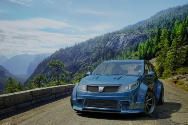 Cum arată Dacia Sandero GTI, într-o simulare virtuală - FOTO