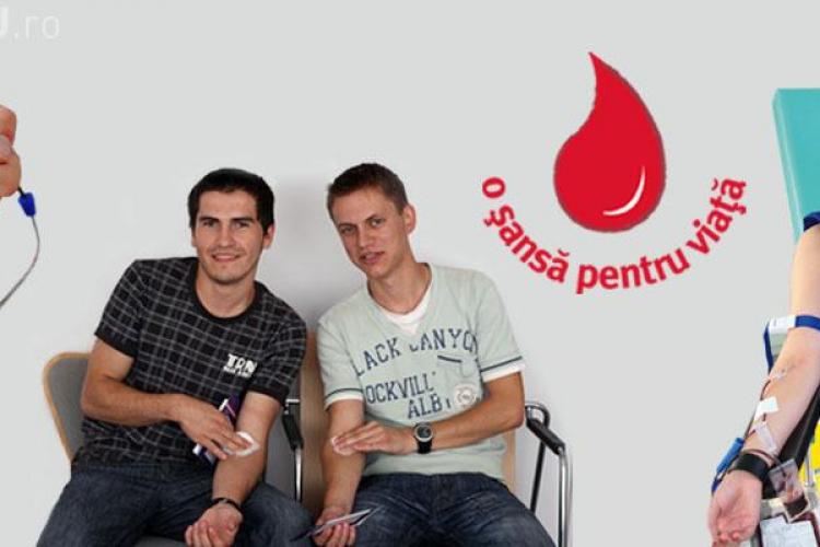 Clujenii sunt chemați să doneze sânge în Piața Unirii 
