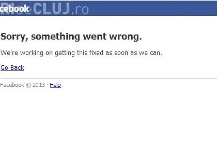 Facebook a picat din cauza unor probleme la rețea