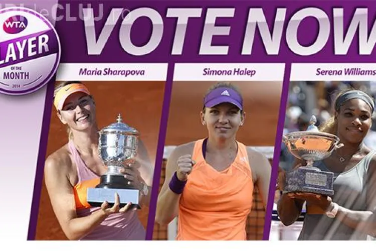 Voteaz-o pe Halep pe site -ul WTA! Concurează la titlul de cea mai bună jucătoare a lunii