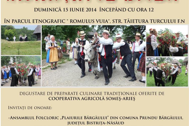 Ceremonia de ”Înstruțare a Boului” în Parcul Etnografic de la Cluj