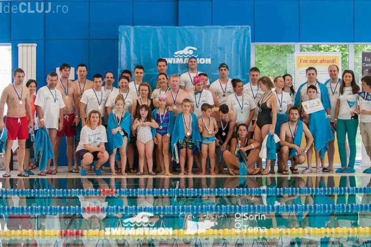 Swimathon Cluj 2014 - 117 km înotați și peste 105.000 lei adunați pentru cauze umanitare