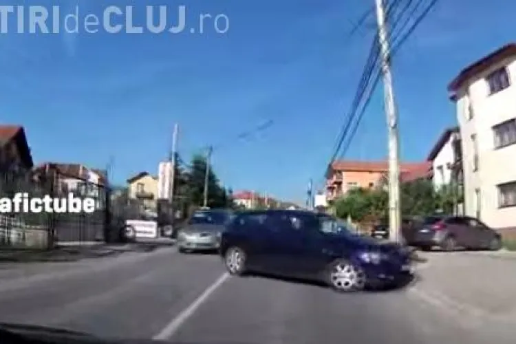 Manevra inconștientă a unui clujean ”posesor de Mazda, BMW wannabe-ist” - VIDEO