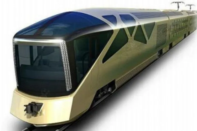 Japonezii scot pe piață un tren de superlux. E desenat de cel care a creat și Ferrari Enzo și Maserati Quattroporte - VIDEO