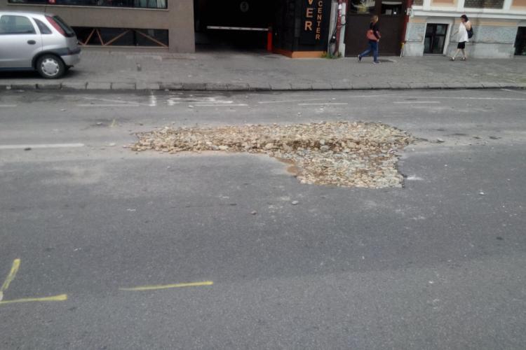 Rezultatul unei lucrări pe strada Dorobanților. Șoferii trebuie să fie ATENȚI - FOTO