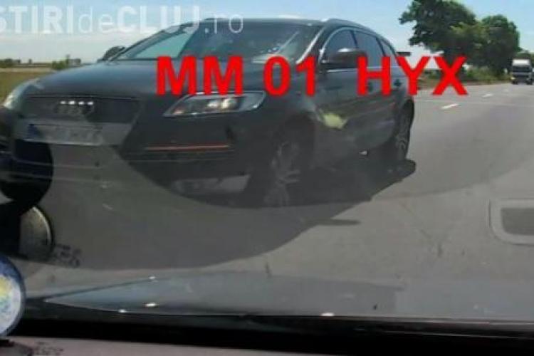 Șofer CRIMINAL filmat în trafic de un clujean. Incidentul s-a terminat cu un accident - VIDEO