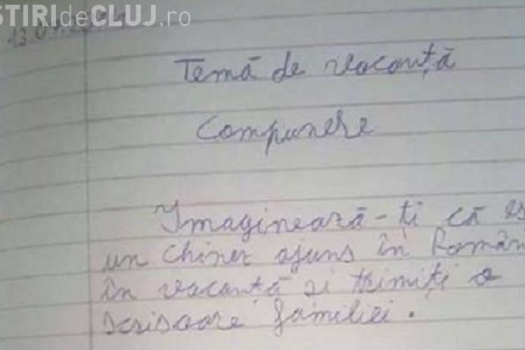 Compunerea unui elev care a devenit viral: ”Imaginează-ți că ești un chinez ajuns în România”