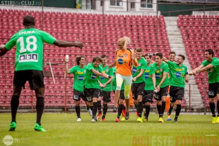 Roxana Ciuhulescu s-a antrenat cu băieții de la CFR Cluj - FOTO